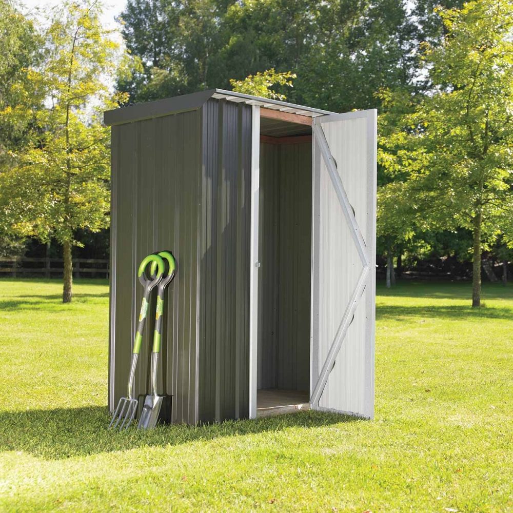 Semi-Timber Frame Garden Sheds Model 1507.2 1200x1200px