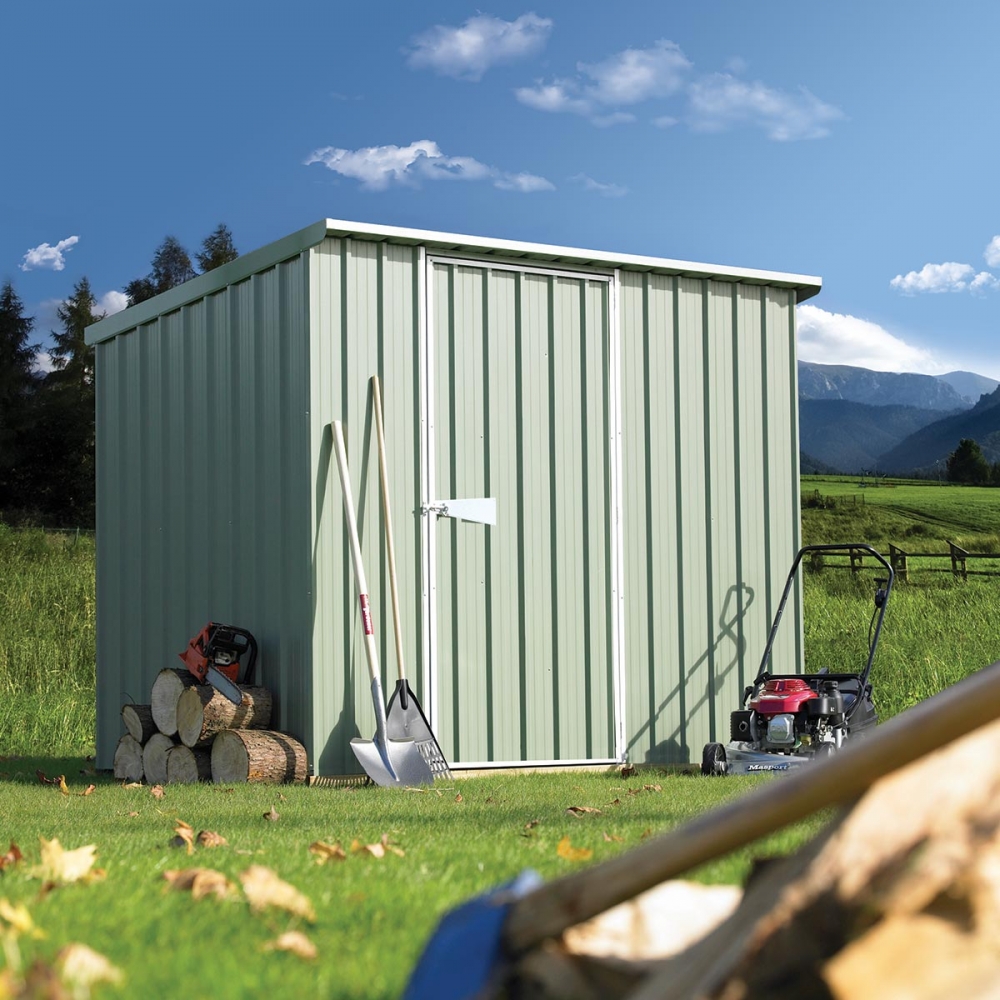 Semi-Timber Frame Garden Sheds Model 2515 1200x1200px