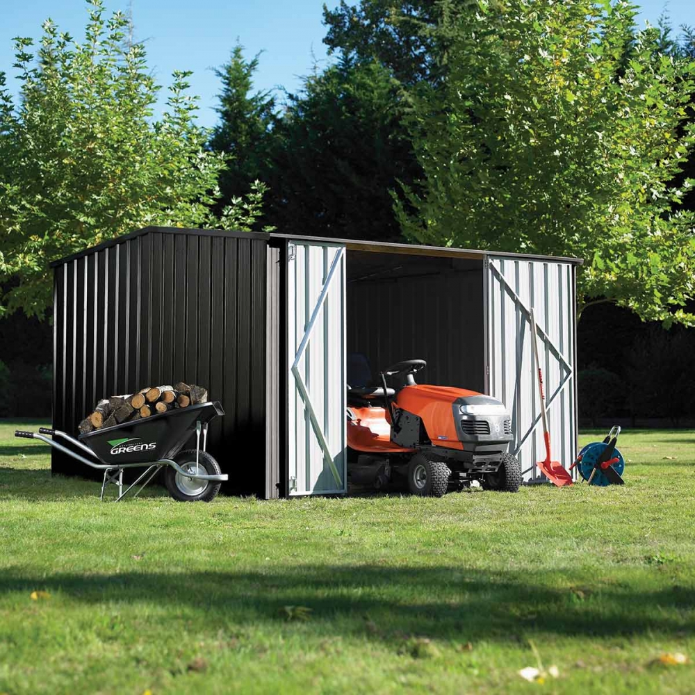 Semi-Timber Frame Garden Sheds Model GG101 1200x1200px
